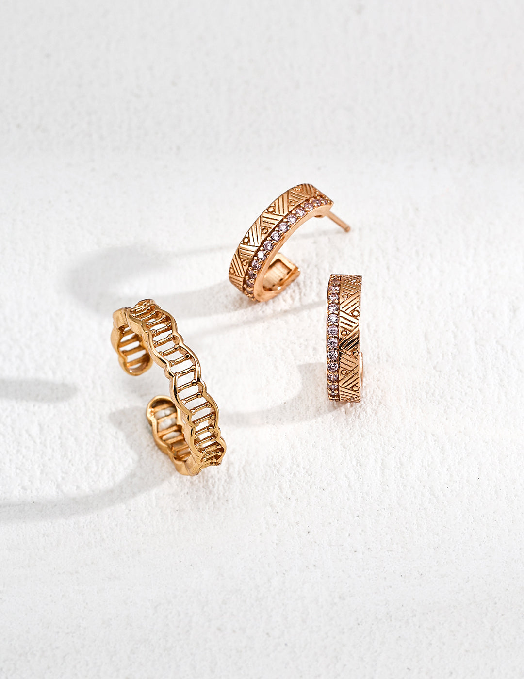 S925 Silberring – offen & verstellbar im Wellenstil