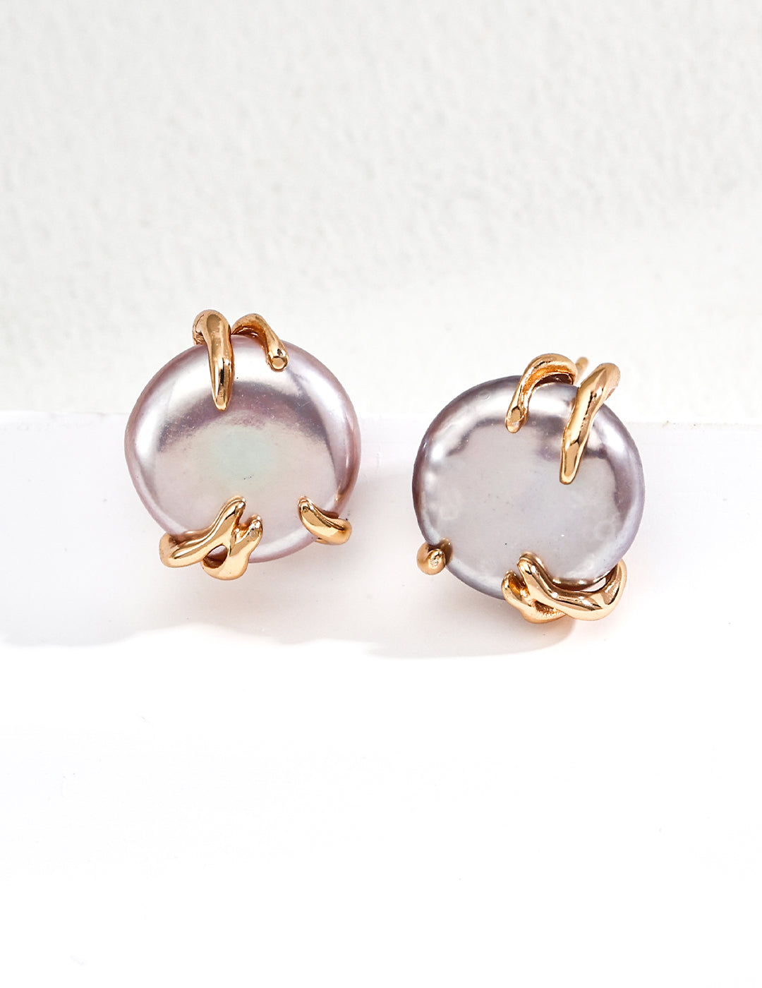 Graue Naturperle - Schmuckset aus 925er Silber