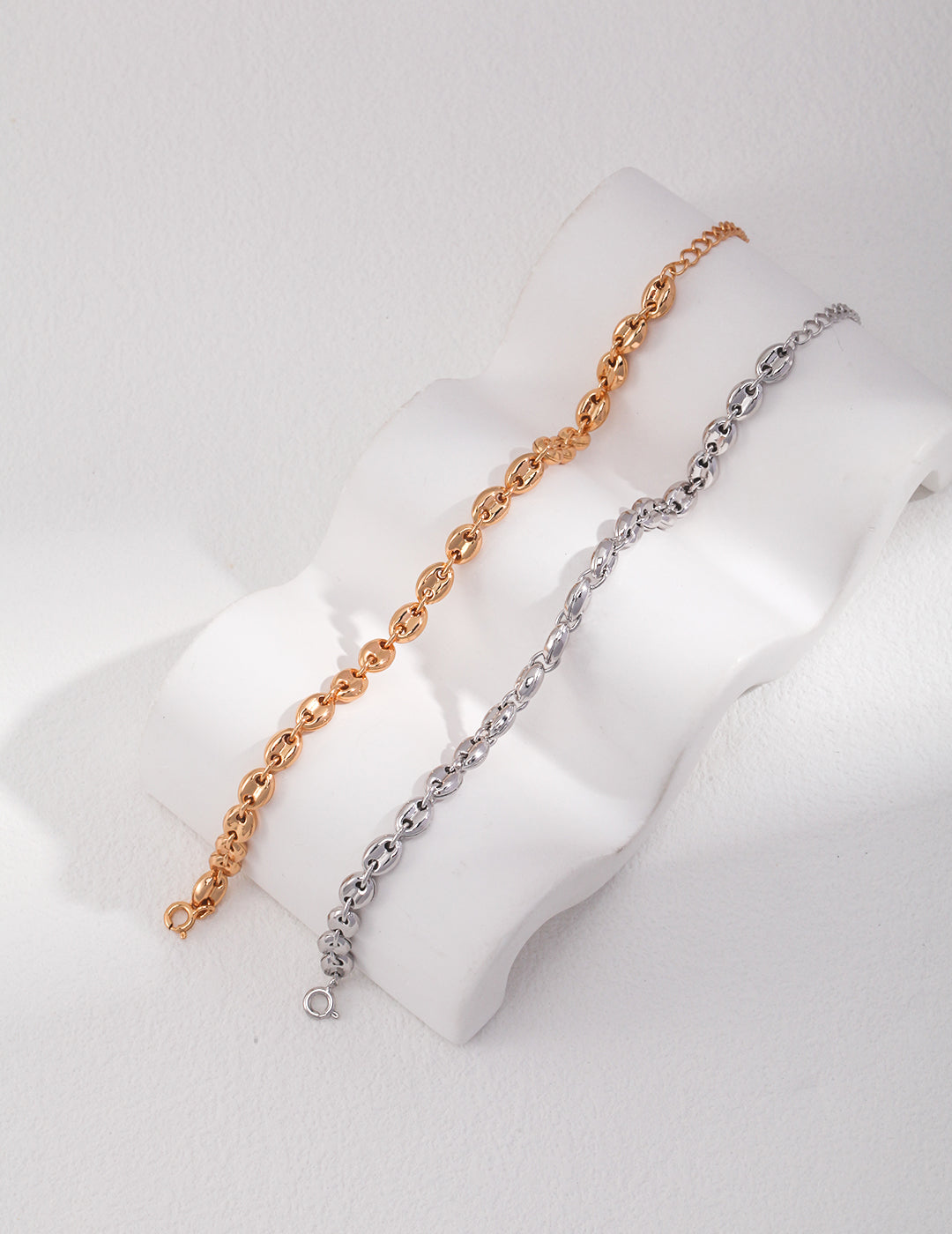 S925 Silberarmband – Minimalistische Gliederkette mit Charakter